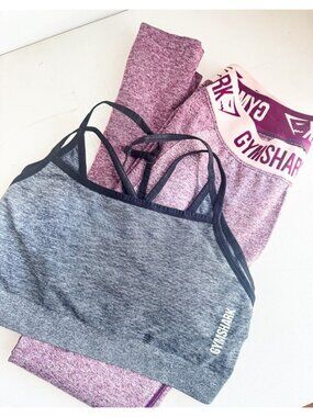 GYMSHARK 2 PIECE Sports Bra+ Leggings Set L
